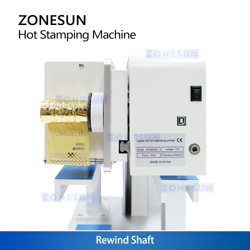 Zonesun ZS-8025D Digital Hot Foil Stamping Machine for Boxes & Bags
