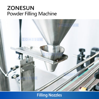ZONESUN ZS-FM1A Powder Filling Machine with Mixing and Conveyor for Food, Coffee, and Milk Powder