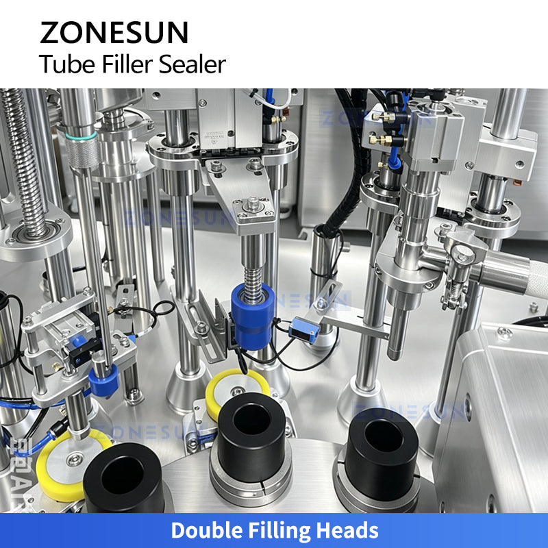 ZONESUN ZS-FS009D Automatic Double Head Syringe Filling and Sealing Machine for A+B Products