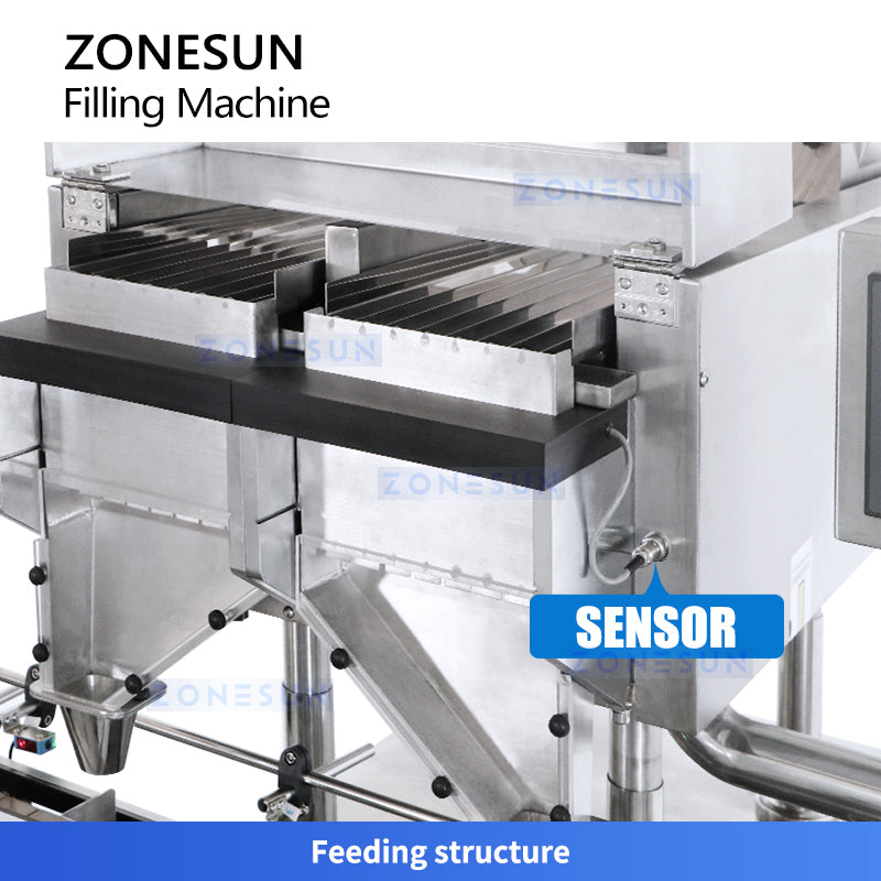 ZONESUN ZS-JF70 Auto Counting and Filling Machine for Capsules, Tablets, Nuts, Candy, Coffee Beans