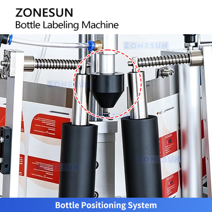 ZONESUN ZS-TB806 Semi Automatic Double-side Square Bottle Labeling Machine With Date Coder