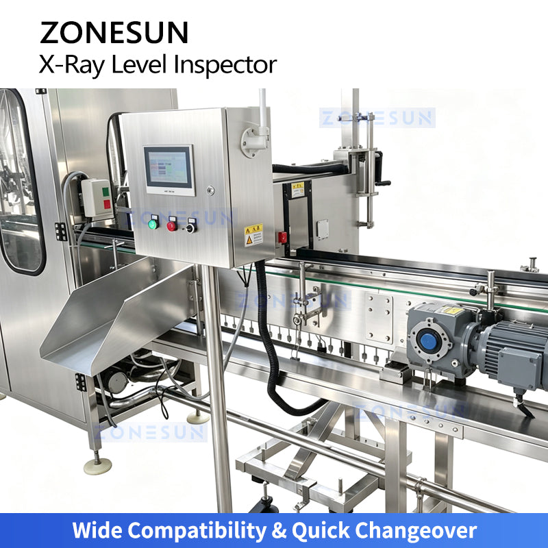 ZONESUN ZS-FA3012 Automatic X-ray Liquid Level Inspection Machine for Beverage Food Packaging Lines