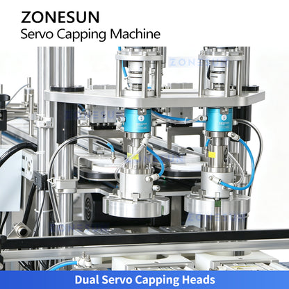 ZONESUN ZS-SVXG01 Automatic Servo Capping Machine for Bottles and Jars Packaging