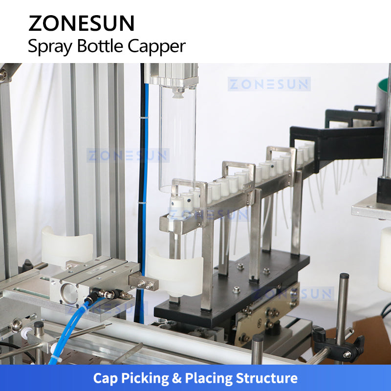 ZONESUN ZS-XG1870S Desktop Automatic Capping Machine for Spray Bottles and Liquid Products
