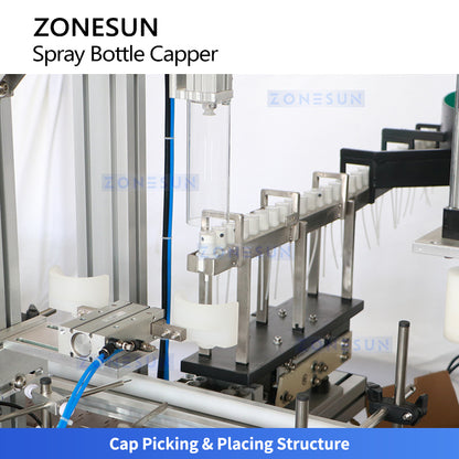 ZONESUN ZS-XG1870S Desktop Automatic Capping Machine for Spray Bottles and Liquid Products