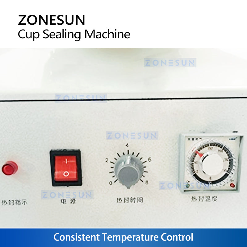 Easy Boba Prep: ZONESUN ZS-KCS5 Manual Plastic & Paper Cup Heat Sealing Machine for Milk Tea Shops