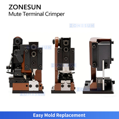 Ultra-Quiet: ZONESUN ZS-EW09C Semi-Auto Mute Terminal Crimping Machine for Wire Harness Processing
