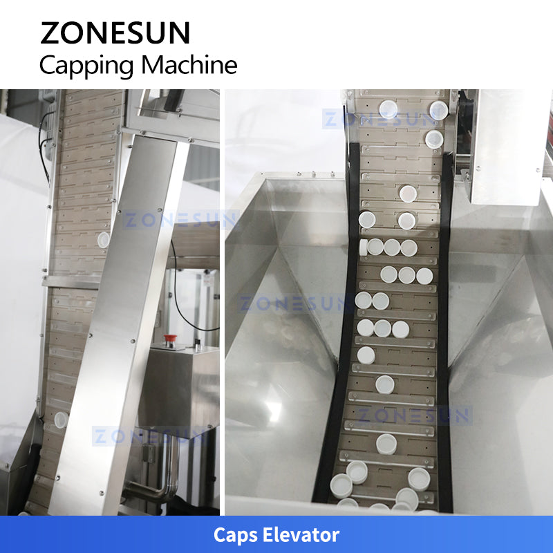 ZONESUN ZS-XG441RSL Servo Automatic Capping Machine for Flat Screw and Sprayer Caps