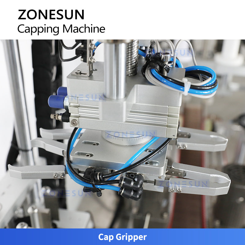 ZONESUN ZS-XG448S Automatic Capping Machine for Duckbill Caps, Pumps, Sprayers & Multi Cap Types