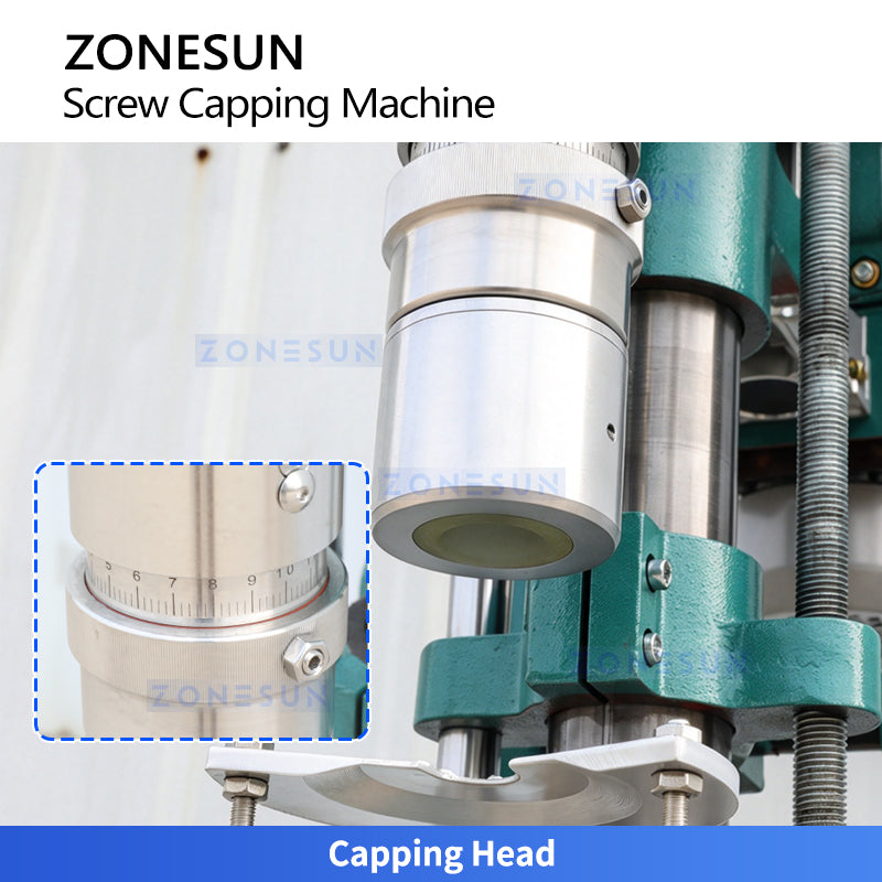 ZONESUN ZS-YG60B2 Semi Automatic 28mm Screw Cap Bottle Capping Machine Adjustable Torque Cap