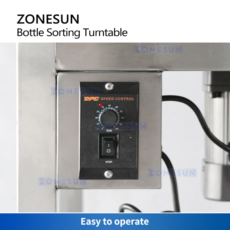 ZONESUN ZS-LP800N  Bottle Turntable Unscrambler For Production Line