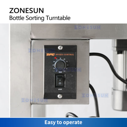 ZONESUN ZS-LP800N  Bottle Turntable Unscrambler For Production Line