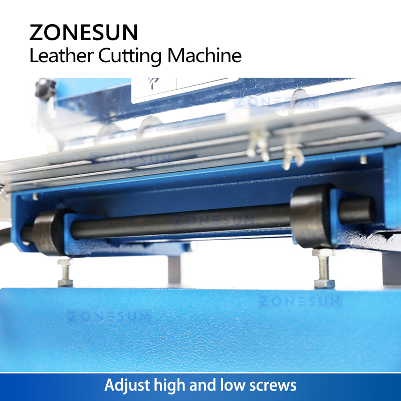 ZONESUN ZS-Q300A Leather Cutting Machine for for strap cutting, edge folding, laminating processing
