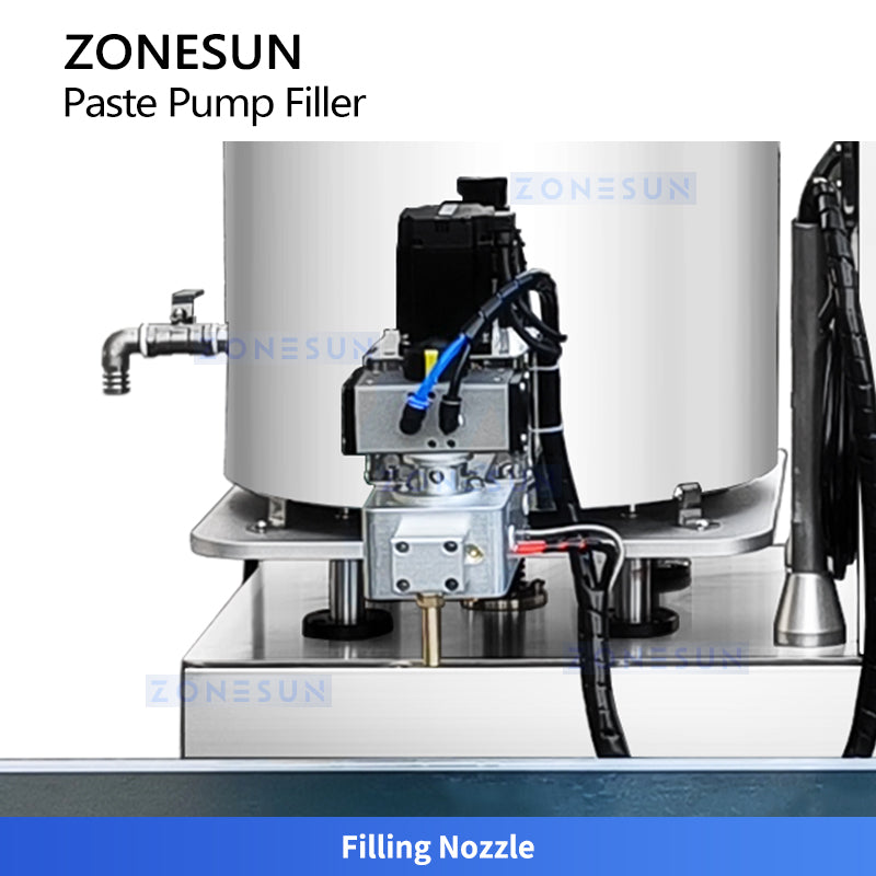 ZONESUN ZS-VTGTL1 Automatic Gear Pump Paste Filling Machine for Honey, Creams and Sauces