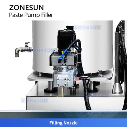 ZONESUN ZS-VTGTL1 Automatic Gear Pump Paste Filling Machine for Honey, Creams and Sauces