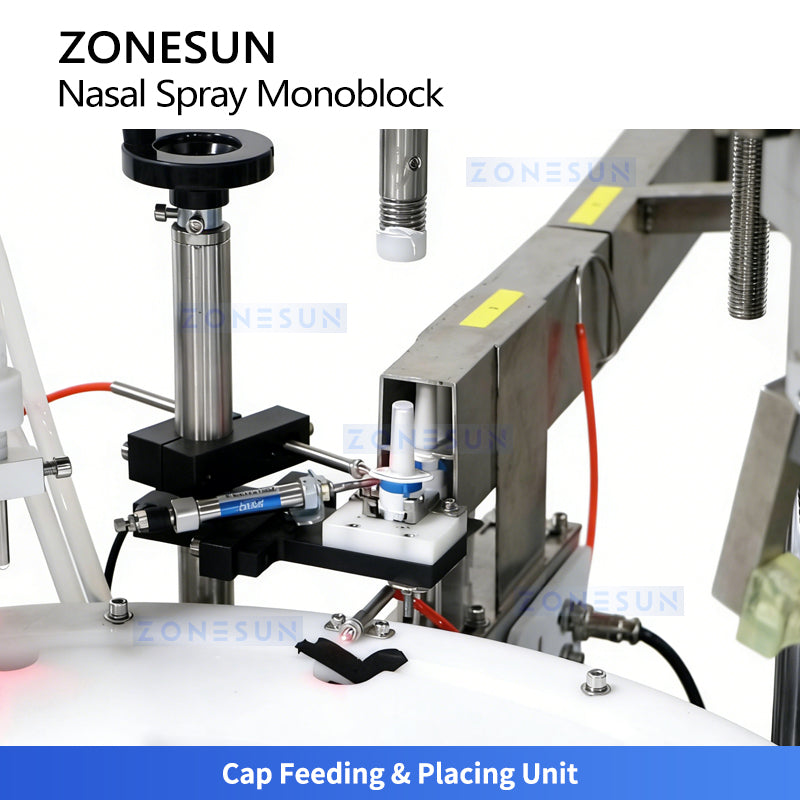 ZONESUN ZS-AFC62: Automatic Nasal Spray Filling & Capping Machine for Pharma & Medical Liquids