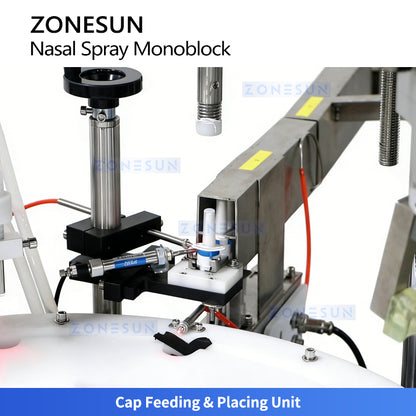 ZONESUN ZS-AFC62: Automatic Nasal Spray Filling & Capping Machine for Pharma & Medical Liquids