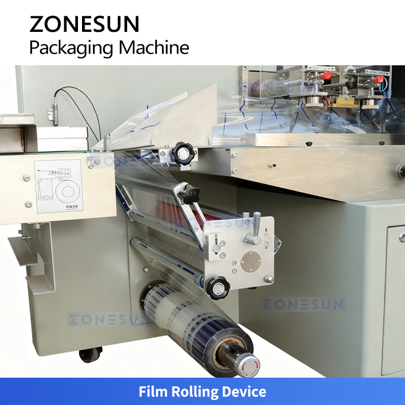 ZONESUN ZS-ZB350X2 Automatic Pillow Vacuum Packing Machine for Food, Snacks & Chemicals