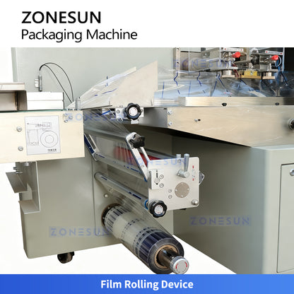 ZONESUN ZS-ZB350X2 Automatic Pillow Vacuum Packing Machine for Food, Snacks & Chemicals