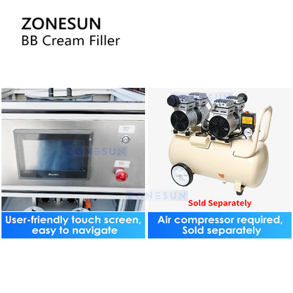 ZONESUN ZS-GTBB2 Dual Head BB Cream Filling Machine for Air Cushion & Beauty Product Packaging