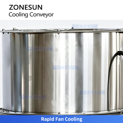 Rapid Cool: ZONESUN ZS-CT5 Industrial Air-Cooling Mesh Belt Conveyor for Roasted Nuts & Fried Foods
