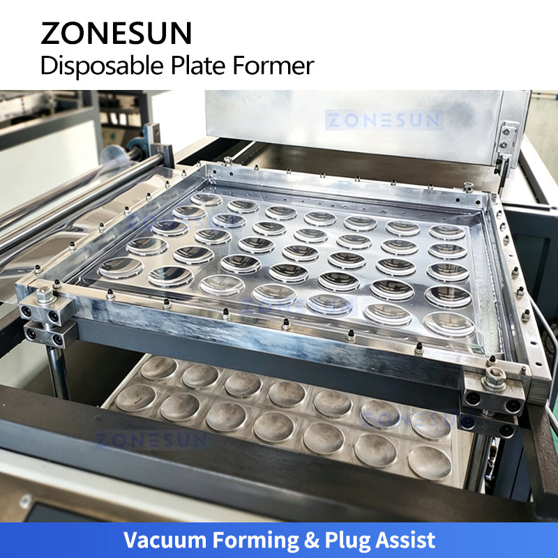 ZONESUN ZS-LK61 Automatic Disposable Plastic Plate Thermoforming Machine for Trays & Food Containers