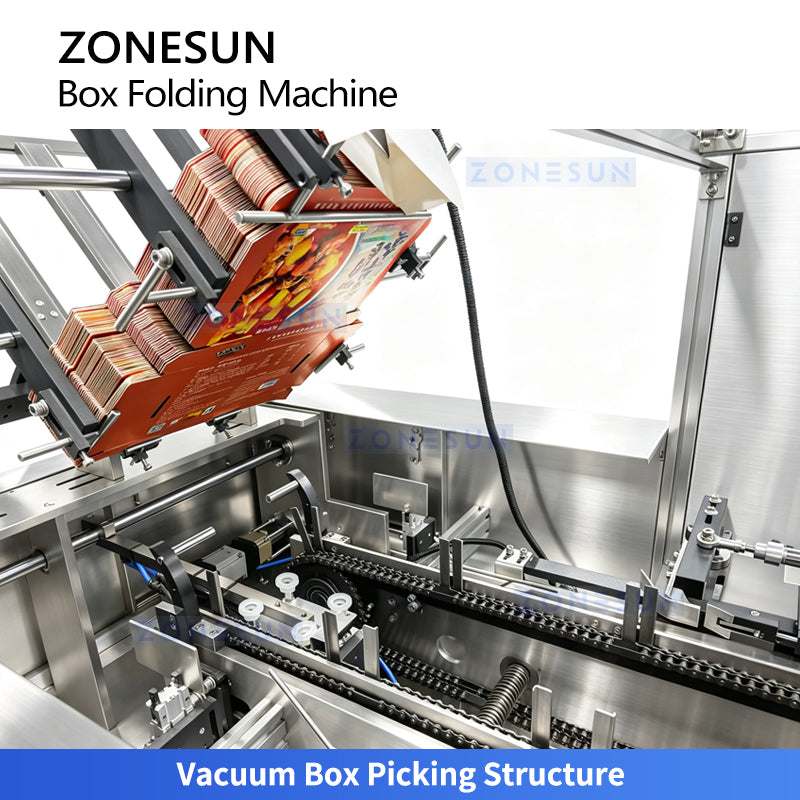 ZONESUN ZS-MSZH20L Automatic Mailer Box Folding Forming Machine with Vacuum Box Picking
