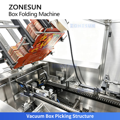 ZONESUN ZS-MSZH20L Automatic Mailer Box Folding Forming Machine with Vacuum Box Picking