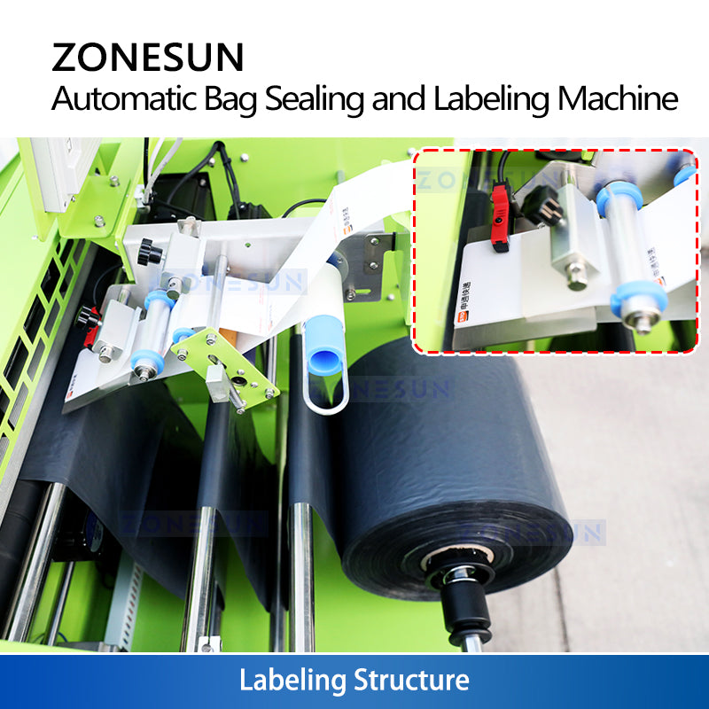 ZONESUN ZS-TB103 Automatic Courier Bag Sealer Plastic Pouch Sealing Machine