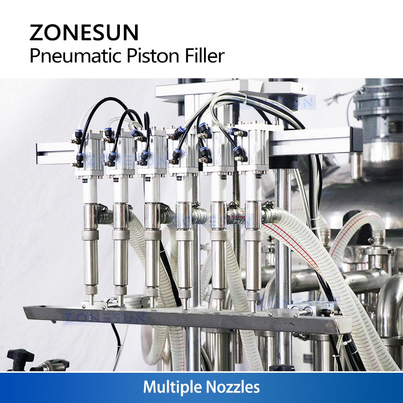 ZONESUN ZS-YT6T-6Y Automatic Liquid Filling Machine for Milk, Juice, Yogurt, and Beverage Production