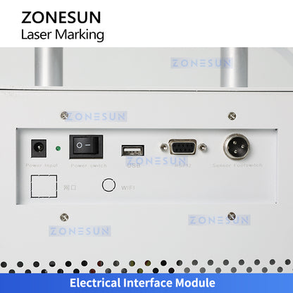 ZONESUN ZS-JGDB4 Portable Laser Marking Machine with Touchscreen for Flexible Industrial Coding