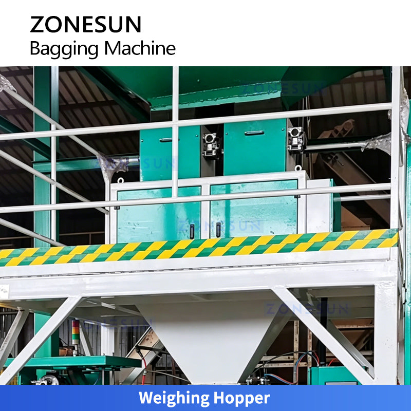 Full Automation: ZONESUN Z5-AG300 Automatic 50kg Bagging Machine for Fertilizer, Feed & Grain