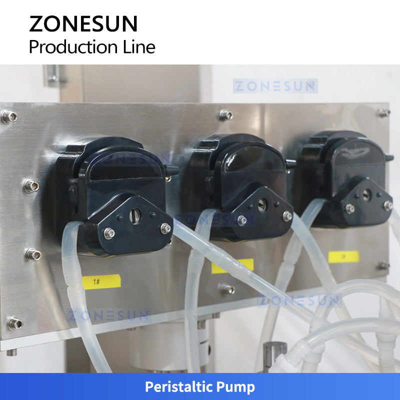 ZONESUN ZS-FAL180G3 Small Bottle Filling Capping Labeling Machine for Serums, Oils & Cosmetics