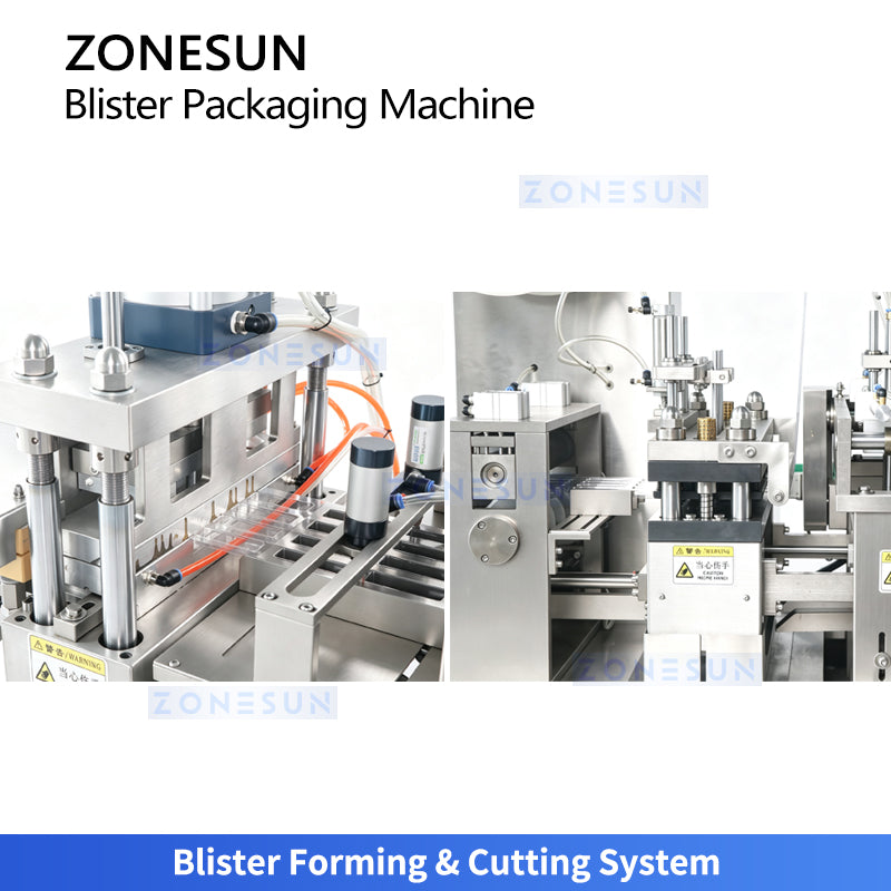 ZONESUN ZS-DDP350 Automatic Rotary Blister Packaging Machine with Paper Backing Heat Sealing