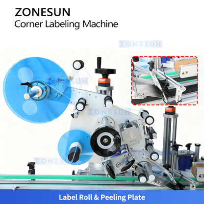 ZONESUN ZS-TB833R2 High Speed Corner Labeling Machine for Packaging