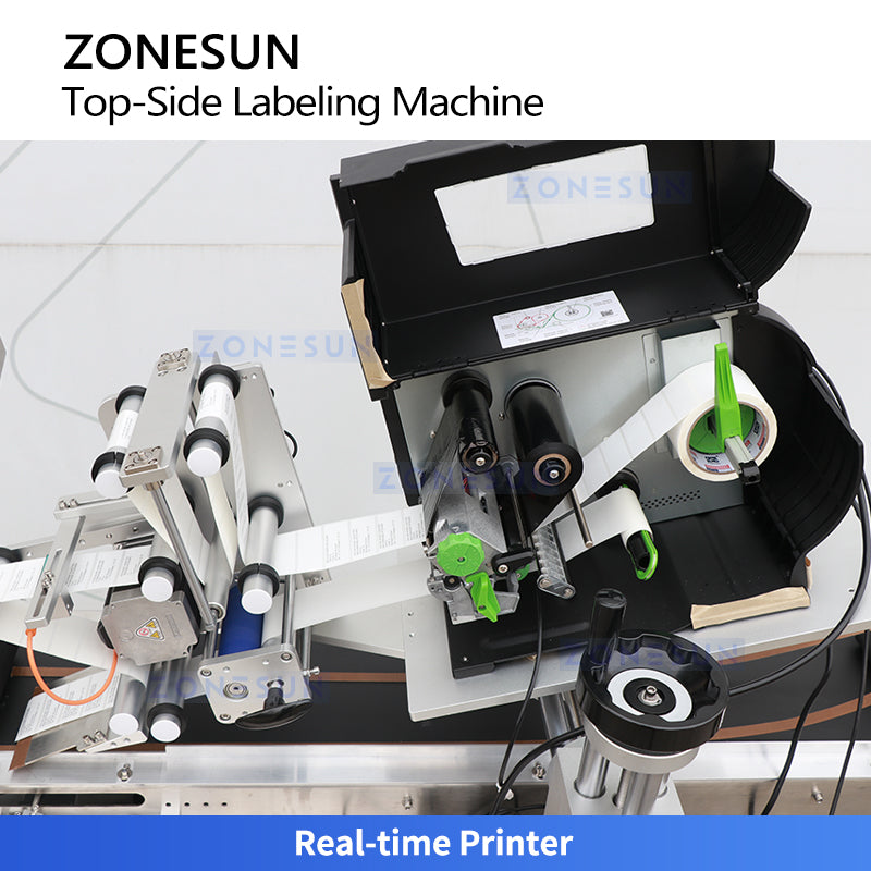 Efficient Labeling: ZONESUN ZS-TB163PO Print & Apply Machine for Pouches, Cards & Flat Cartons