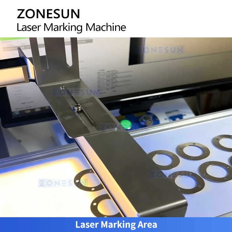 ZONESUN ZS-LMC2 Automatic CCD Vision Positioning Laser Marking Machine for QR Code Logo