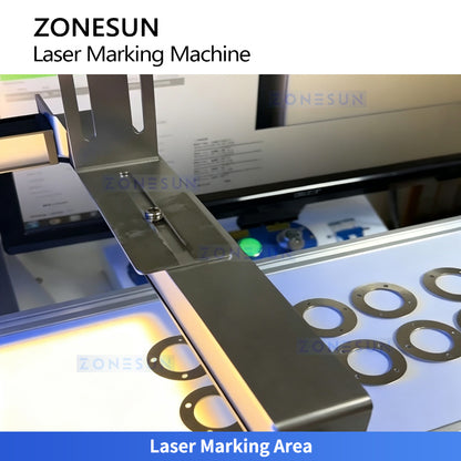 ZONESUN ZS-LMC2 Automatic CCD Vision Positioning Laser Marking Machine for QR Code Logo
