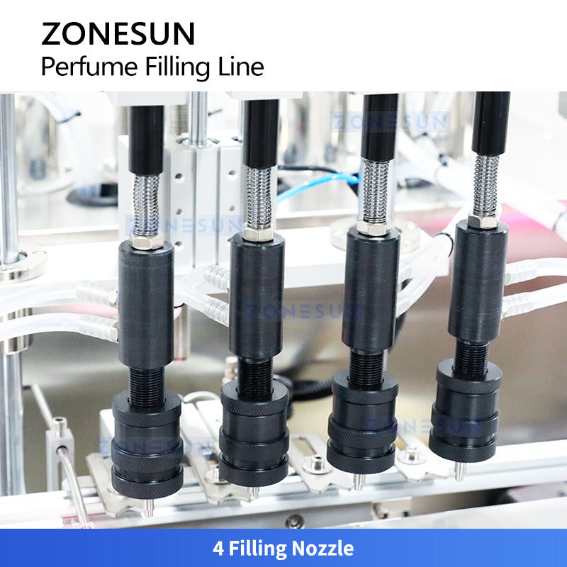 ZONESUN ZS-FAL180X11 Automatic Perfume Bottle Filling Crimping Line for Fragrance Production