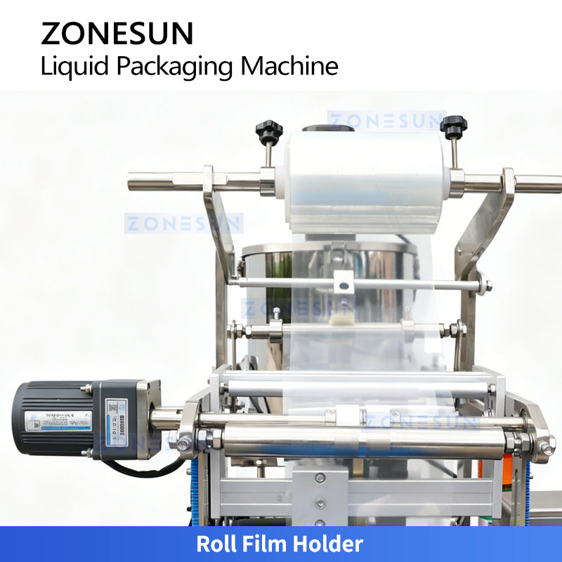High Speed Tech: ZONESUN ZS-FS220UB Automatic Pouch Packaging Machine for Sauce, Shampoo & Juice