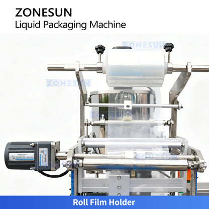 High Speed Tech: ZONESUN ZS-FS220UB Automatic Pouch Packaging Machine for Sauce, Shampoo & Juice