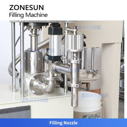 ZONESUN ZS-VGPJ1 Semi-Automatic High Viscosity Filling Machine for Paste, Grease, Gel, and Food