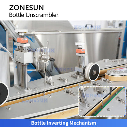 ZONESUN ZS-LP300 Automatic Bottle Unscrambler with Inverting System for Packaging Line