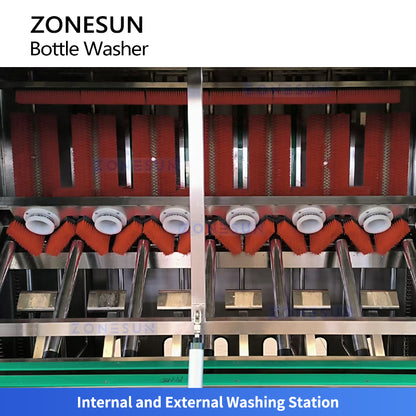ZONESUN ZS-WB5G Auto 5-Gallon Barrel Washing Machine with High-Pressure Nozzles, 600 BPH Capacity