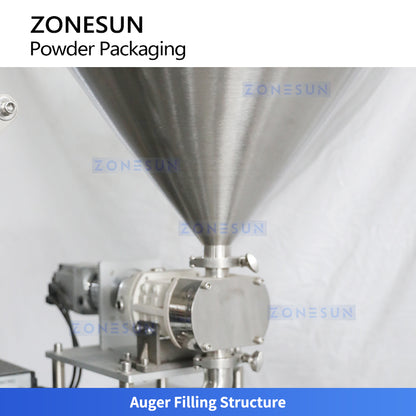ZONESUN ZS-FS100L Compact Automatic VFFS Sachet Powder Packing Machine for Food, Pharma, Chemical