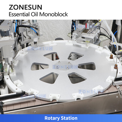 Monoblock System: ZONESUN ZS-AFC52 Essential Oil Filling, Stoppering&Capping Machine Production Line