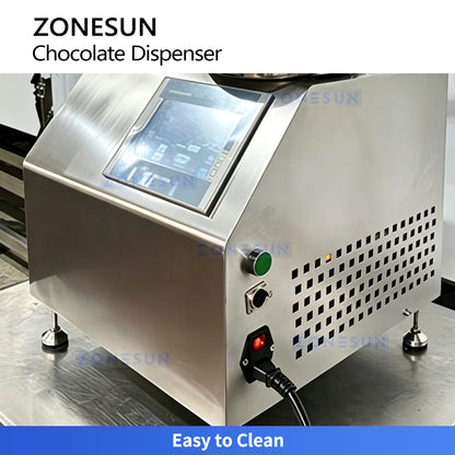 Sweet Toppings: ZONESUN ZS-DJ500 Commercial Chocolate Sauce Melting Tempering & Dispenser Machine