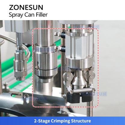ZONESUN ZS-QW1600 Aerosol Filling Machine Spray Can Sealer