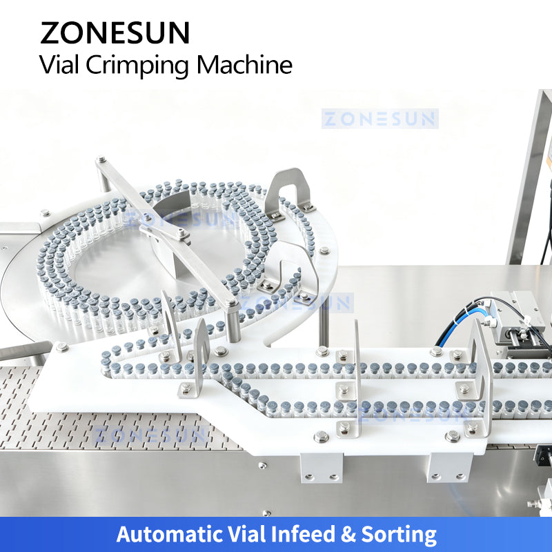ZONESUN ZS-YG100D Automatic Double-Head Vial Aluminum Cap Crimping Machine