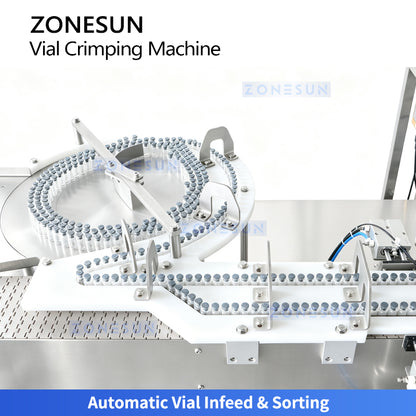 ZONESUN ZS-YG100D Automatic Double-Head Vial Aluminum Cap Crimping Machine